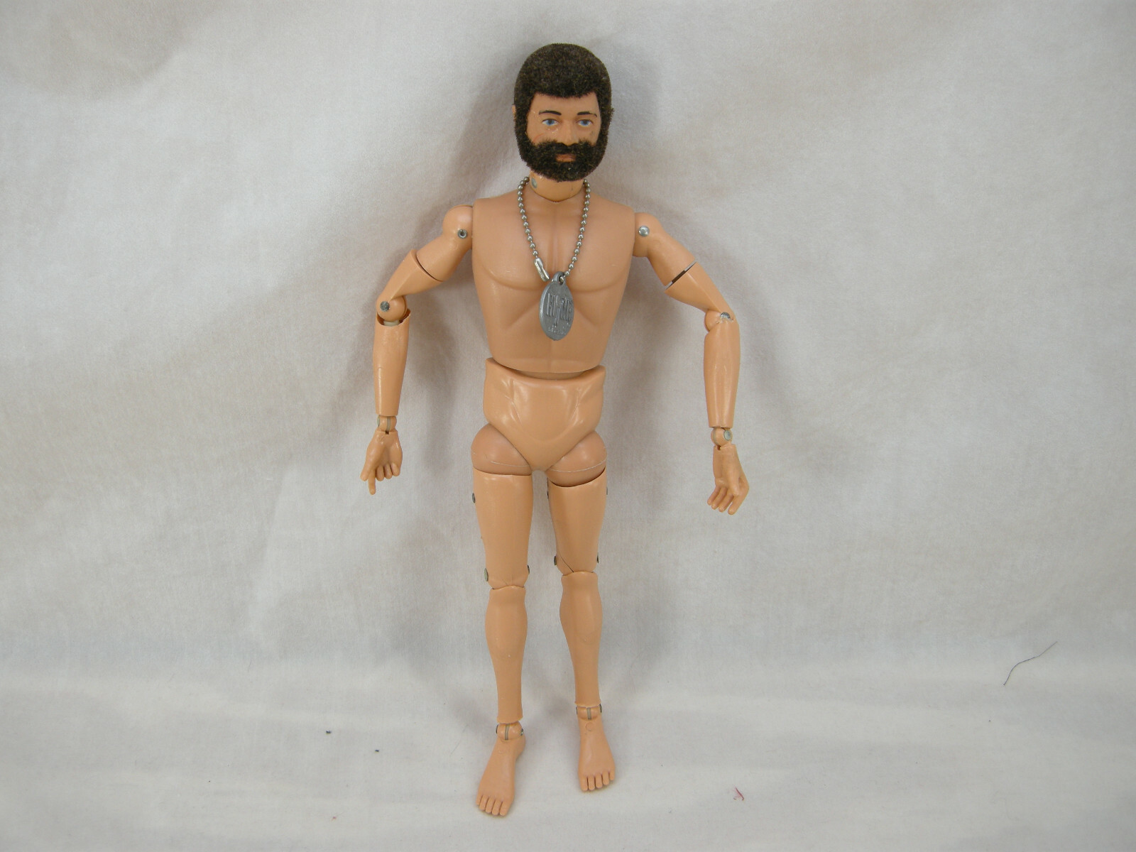 1970'S VINTAGE 12 GI JOE ADVENTURE TEAM LAND ADVENTURER FIGURE NUDE BODY DOGTAG 1970'S VINTAGE 12 GI JOE ADVENTURE TEAM LAND ADVENTURER FIGURE NUDE BODY DOGTAG