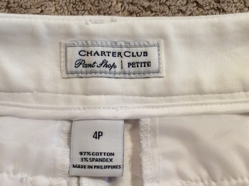 CHARTER CLUB White Shorts. Size 4P. Excellent Condition. (Believe New). - Picture 3 of 4