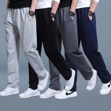 Hommes Doublure Polaire Décontracté Pantalon de Jogging Épais Jambes Droites