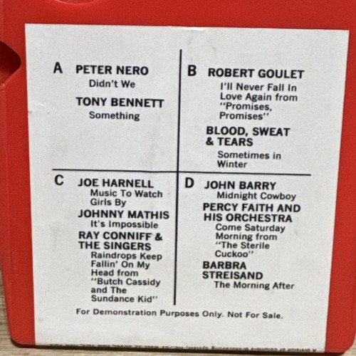 RARE DEMO COPY Broadway Hollywood Favorites (8-Track Tape) CA 10298 - Picture 3 of 5
