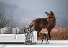 3D Fox Wild Wallpaper Wall Mural Removable Self-adhesive Sticker 927