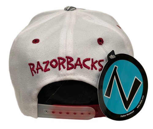 Zephyr NCAA Arkansas Razorbacks "Zukente" Flat Bill SnapBack Mütze BRANDNEU MIT ETIKETT - Bild 5 von 7