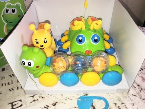 INERTIA Bump n Go Caterpillar Ladybug Snail Lights Music Pull-Back Toys - Picture 4 of 12