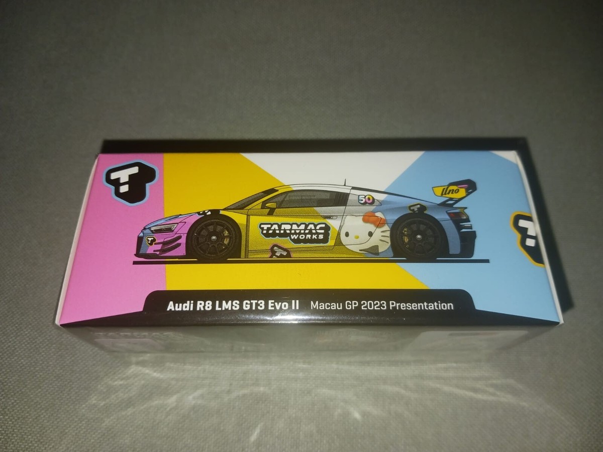 Tarmac Works 1/64 Hello Kitty Audi R8 LMS GT3 Evo #2 Macau