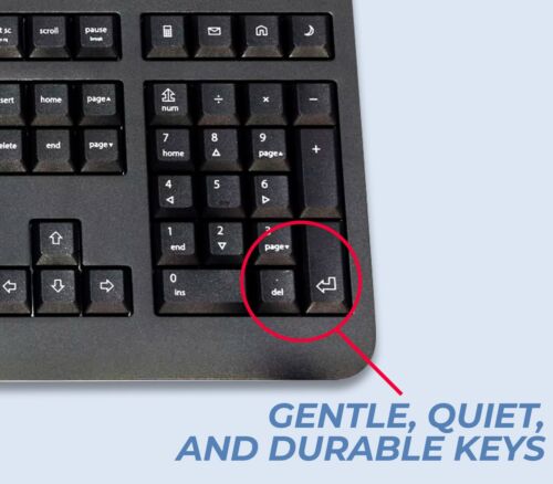 Cherry KC 1000 Wired USB Keyboard | Adjustable Tilt | Ultra-Quiet Keys | Black - Picture 11 of 20