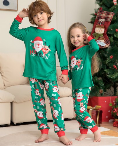 Christmas Pajamas For Family Matching Family Christmas PJs Sets Santa Claus Prin - Picture 2 of 7