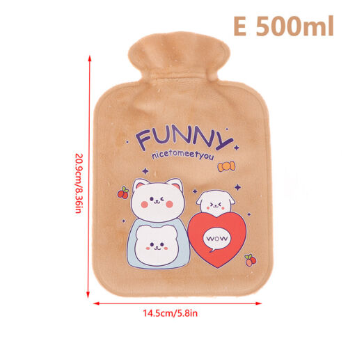 Plush Hot Water Bag Cold-proof Warm Handbag Portable Hot Water Bottle Winter - Picture 19 of 21