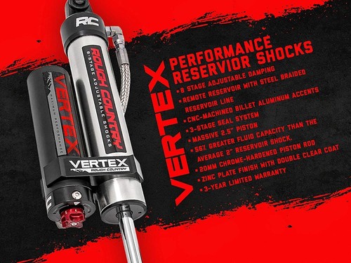 Rough Country For Toyota Tacoma 05-23 Rear Vertex Shocks Pair 3in Lifts - Foto 2 di 2