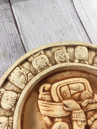 Calendario circular azteca maya vintage zodiaco pared piedra placa colgante de pared - Imagen 4 de 17