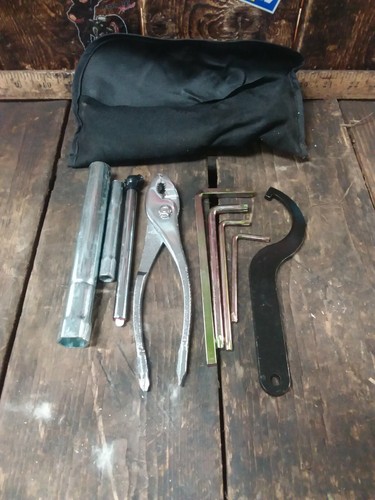 🔥Motorcycle Tool Bag Tools Wrenches Allen Torque Set With Pouch🔥9 piece set!