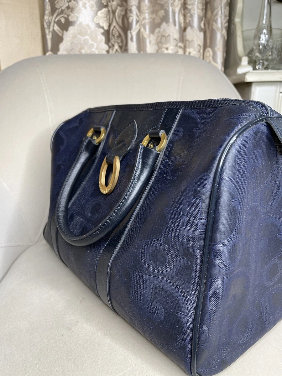 Christian Dior Diorissimo Boston Bag - Blue Handle Bags, Handbags -  CHR330725