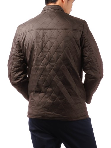 Mens Quilted Winter Jacket Padded Outdoor Diamond Puffer Coat Casual Business - Picture 6 of 50