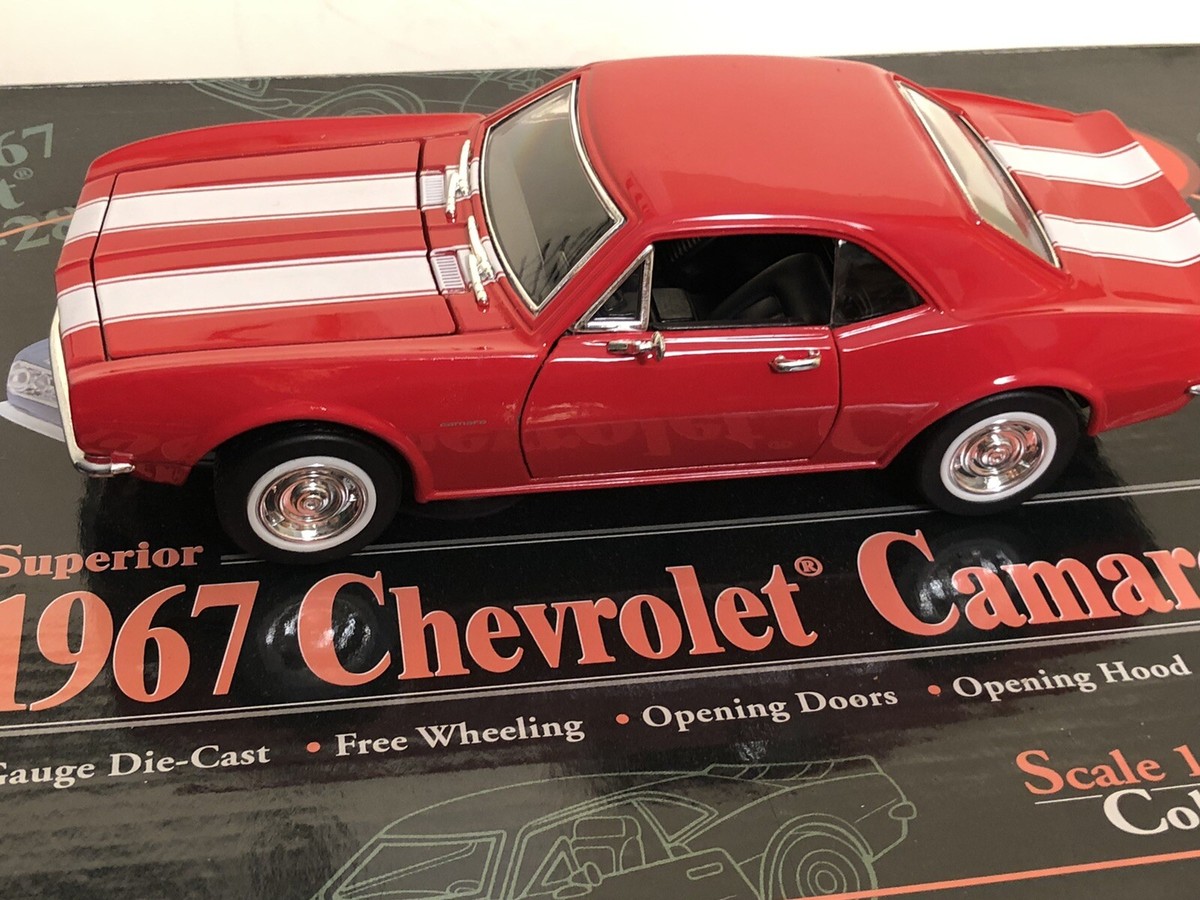 SUNNYSIDE 1967 CHEVY CAMARO Z28 RED 1:24 DIECAST MODEL CAR