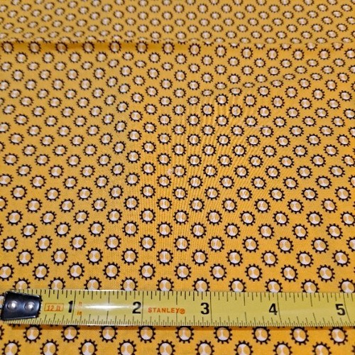 Yellow Floral Cotton Fabric 1 YD 1930s Quilt Revival Coll New England Quilt Mus - Picture 2 of 5