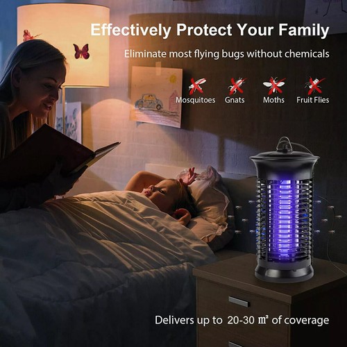 1~4PCS Electric Mosquito Insect Zapper Fly Bug Killer Trap LED Lamp Pest Control - Picture 5 of 9