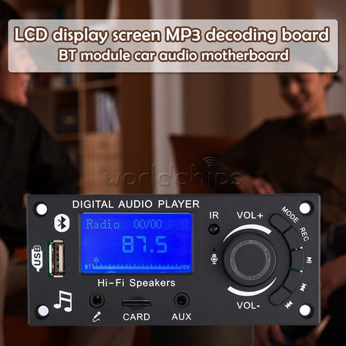 12V LCD MP3 Decoder Board Bluetooth 5.0 FM Audio Module WMA WAV + Remote Control - Picture 6 of 26
