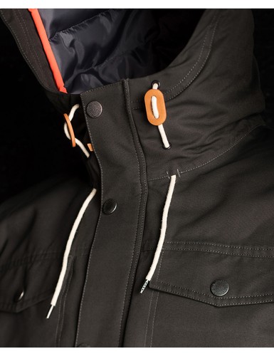 Rip Curl Easyrider Anti-Series Parka Jacket in Phantom - Picture 3 of 6