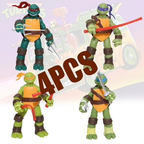 4 Stück/Set 12 cm Teenage Mutant Ninja Turtles Actionfigur Film Edition beweglich. - Bild 26 von 26