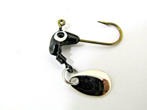 Pony / Horse Collarless Jig Head w/Spinner 6 Colors 25PK Choose 1/32 - 1/4oz - Picture 31 of 34