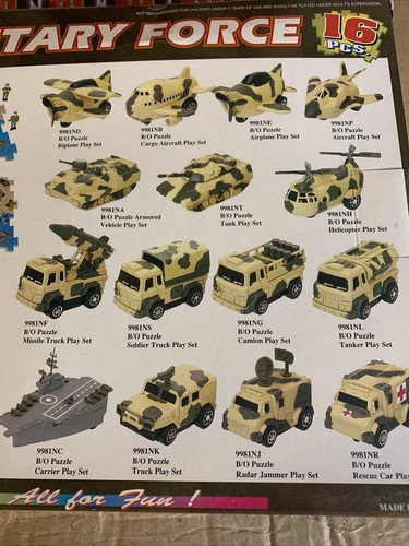 Juego de rompecabezas de vehículo de la fuerza militar 9981NT tanque a batería con batería - Imagen 4 de 7