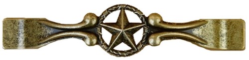 Drawer Handle Star with Barbwire Cabinet Pull Western Southwest Rustic Texas - Picture 4 of 11