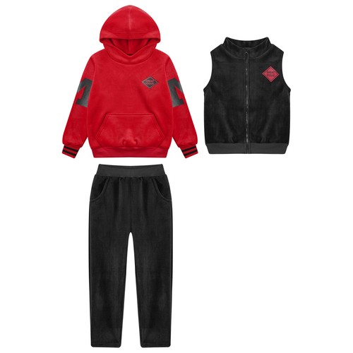 Kids Boys Tracksuit Fashion Sportswear Elastic Waistband Sport Suits Daily Wear - Picture 10 of 54