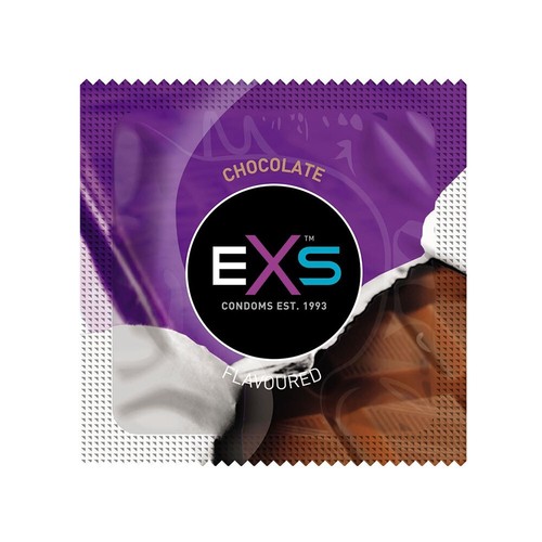 5 EXS Mixed Flavoured Condoms Male Hot Chocolate, Cola, Strawberry, Bubblegum UK - Picture 4 of 6