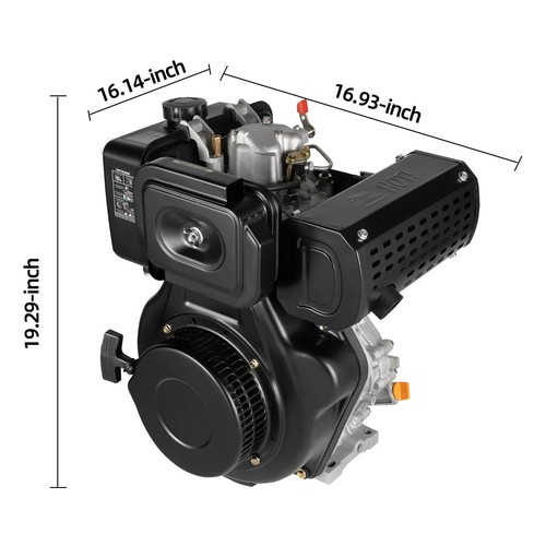 Motore Diesel Industriale 4 Tempi 10HP 418CC 186FA Raffreddamento Aria Monocilindrico - Foto 7 di 7