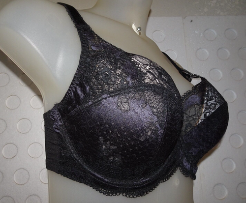 PANACHE 7255 Clara Unlined Balconette Bra 34J US Black Lace 34GG UK ** - Picture 5 of 14
