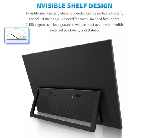 16 Inch Portable Premium Touch Screen Extender Monitor FHD Display Eu Plug - Picture 9 of 10