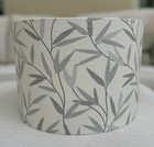 Grey Willow Leaf Floral Lamp Shade Laura Ashley Fabric Handmade Lampshade