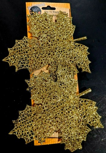 Maple Leaves Sparkly Wire Mesh Metallic Look Add A Touch Of Autumn To Your Decor - Picture 7 of 14