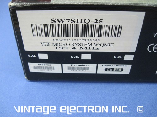 Samson VHF Micro/VM1 Micro Diversity System - con QMIC, 197,4 MHz, Ch25 - Foto 3 di 6