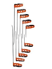 PDR Tools – Turnhout Edition | 10-Piece Single-Bend Round Paintless Dent Repair