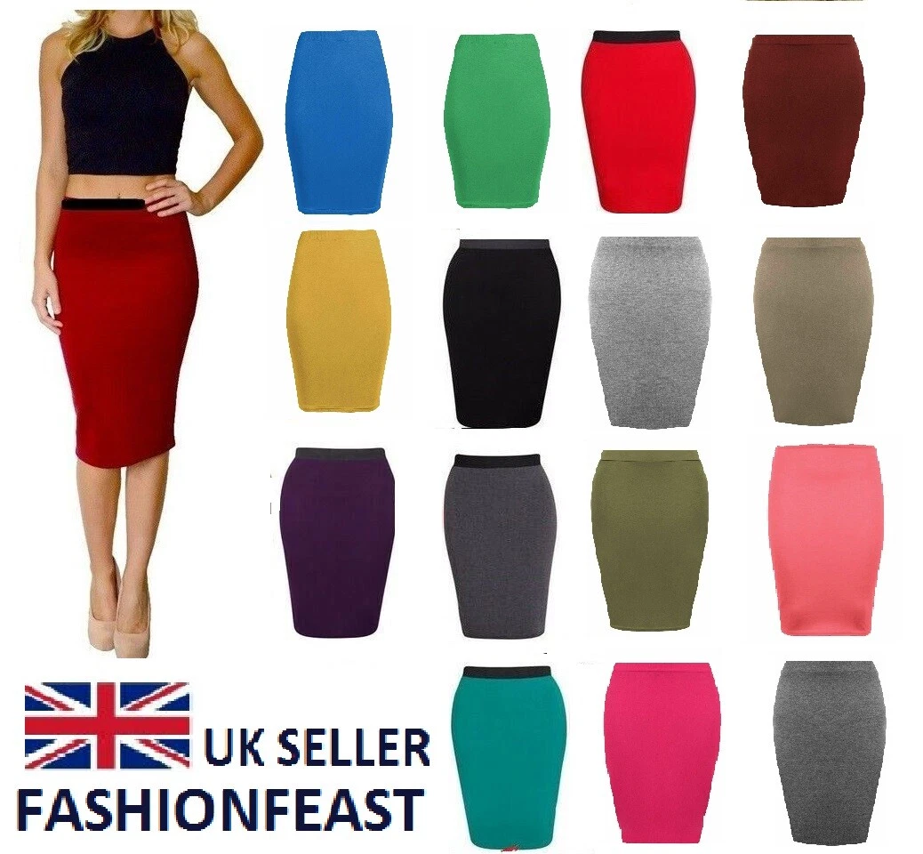 Khaki pencil skirt quotes top