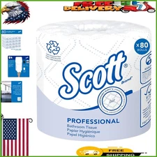 Bulk Scott 2-Ply Recycled Fiber Toilet Paper - 37,840 Sheets for Commercial Use