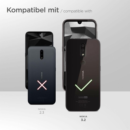 2x Echt Glas für Nokia 3.2 Panzerfolie Handy Hartglas HD Premium Displayschutz - Afbeelding 2 van 8