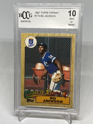 1987 Topps Tiffany Bo Jackson BECKETT BCCG 10 GEM MINT Rookie RC #170 HOF