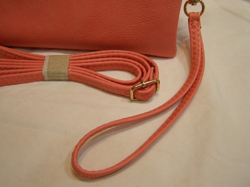 Unused Jen & Co. Crossover Handbag Purse Guava Pink New Without Tags - Picture 4 of 11