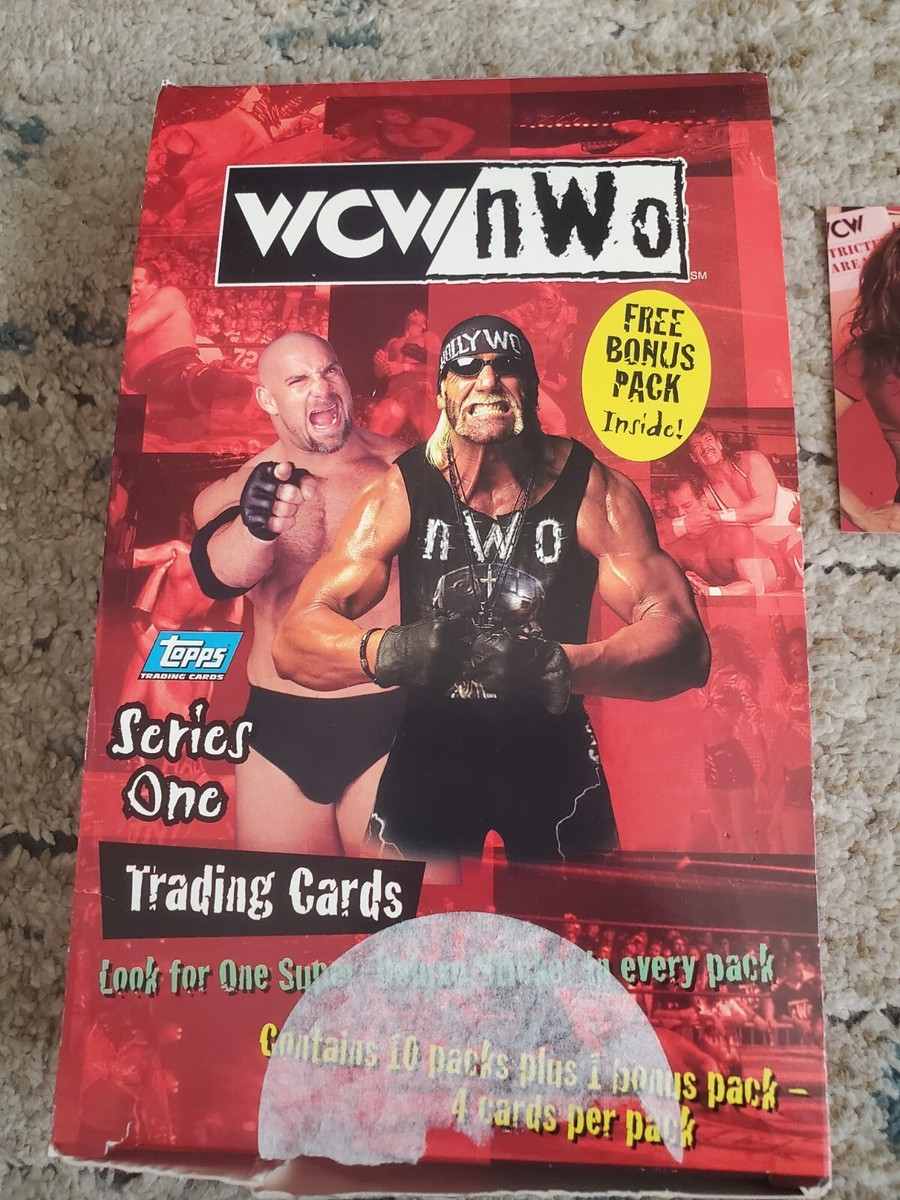 レアnWo WCW playing card トランプ　新品　未使用 WCW nWo 1998 Topps Wrestling Trading Cards Empty Box Series
