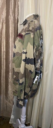 Customised Vintage Festival Army Jacket - Camo Jacket - Small Medium - Tattoo - Picture 6 of 9