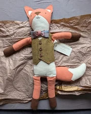 Walnut Animal Society Henry The Fox Heirloom Stuffed Toy Plush NWT