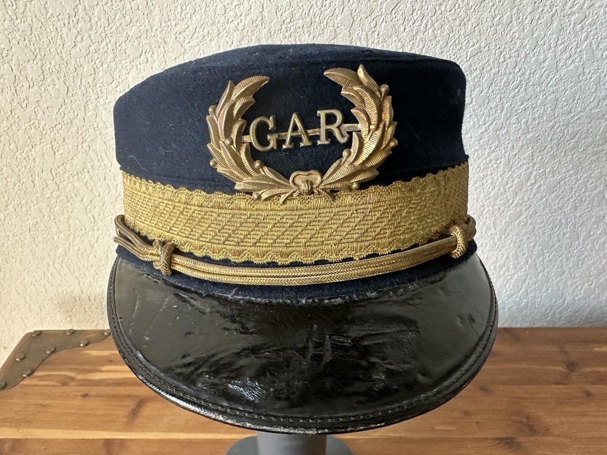 Antique Civil War Veterans GAR Cap 6 3/4 Size | eBay Antique Civil War Veterans GAR Cap 6 3/4 Size | eBay