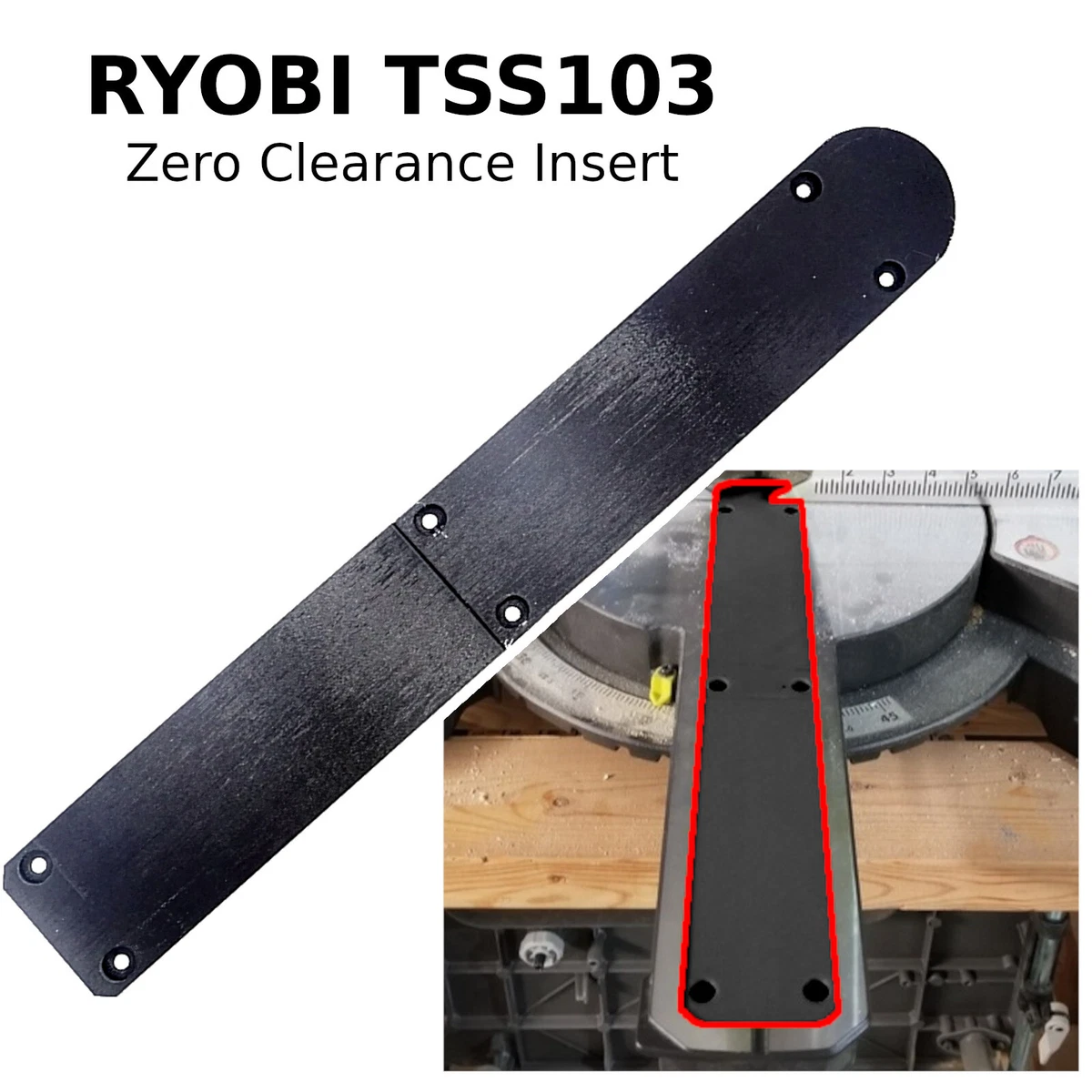 Ryobi zero clearance insert deals