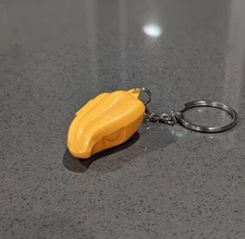 Tupperware Forget Me Not Key Chain Orange Chili Pepper Keeper 