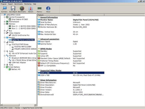 Fujitsu Amilo Pro V2030 Vintage Win XP Laptop Celeron M 360 2GB RAM 120GB HDD - Picture 20 of 22