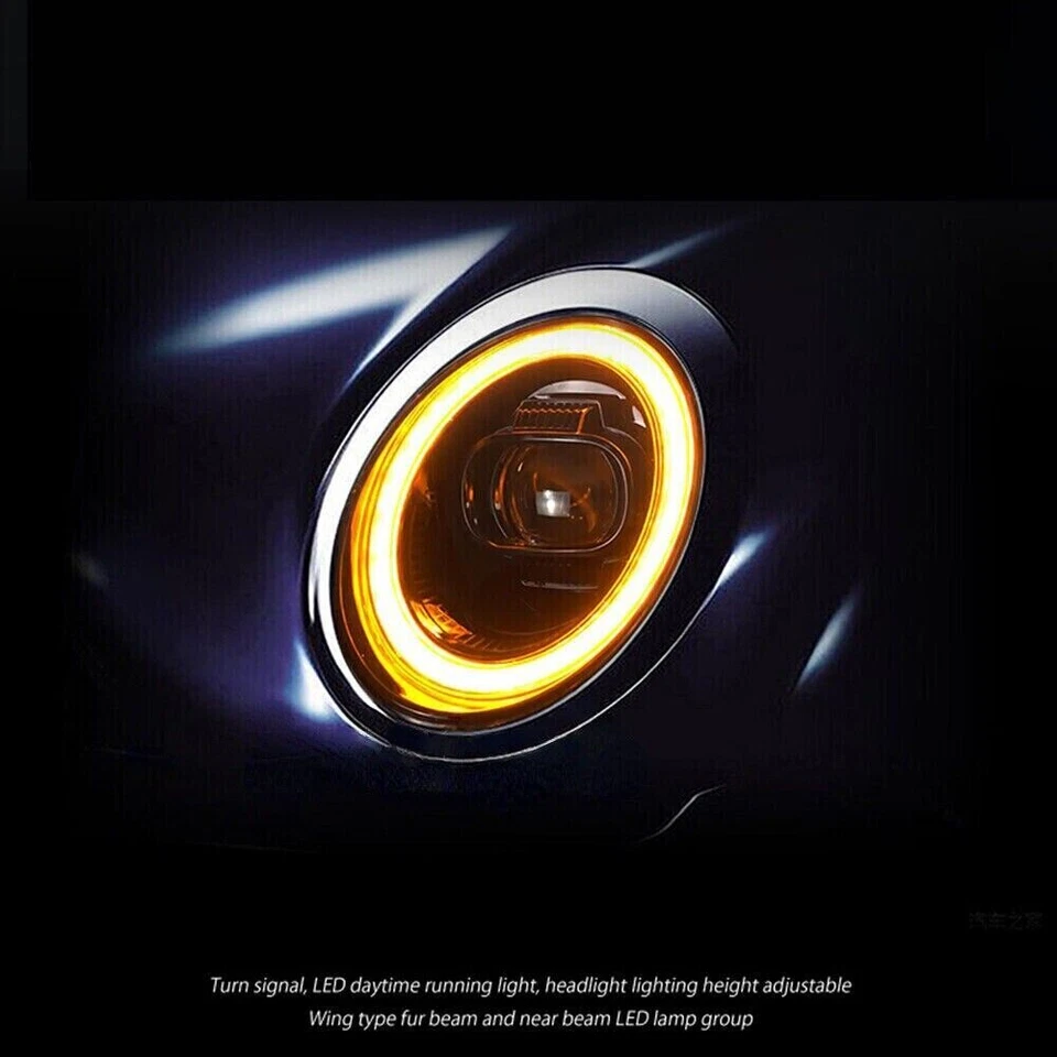 For 2002-2006 BMW Mini Cooper R53 R52 R50 LED Projector Headlights Assembly - Image 3 of 4