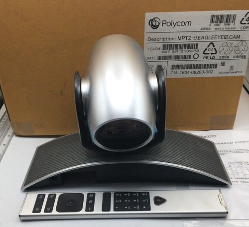 Polycom MPTZ-9 EagleEye III Full HD Video Conf Camera 1624-08283 Remote BW7530 - Picture 1 of 8