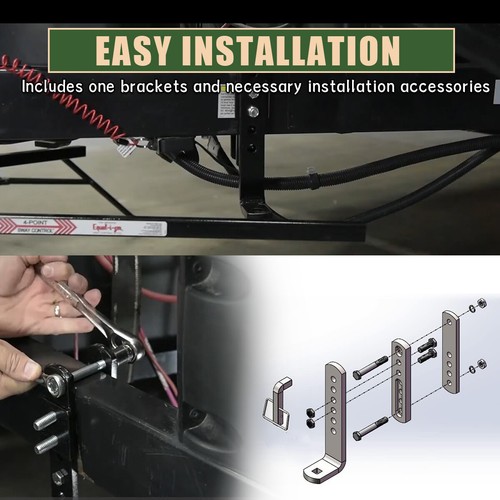 Trailer Sway Control Bracket For 3" 4" 5" 6" Trailer Frames Complete For 6K-14K - Picture 4 of 17