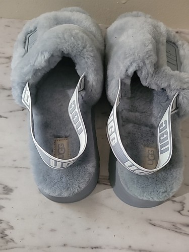 UGG grau, Damen Lammfell Hausschuhe Sandalen Größe US 9 - Bild 8 von 15